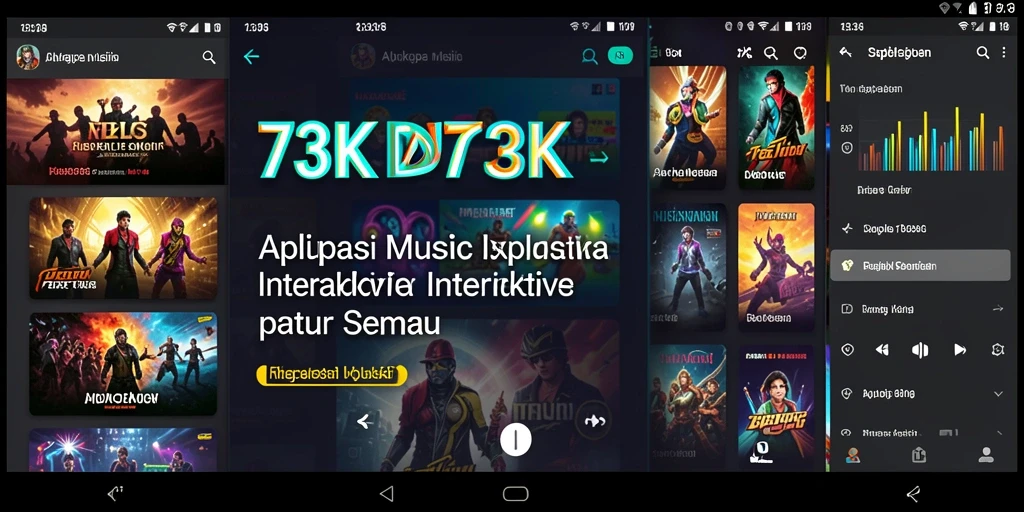 Tampilan gameplay interaktif dengan fitur musik yang menarik.