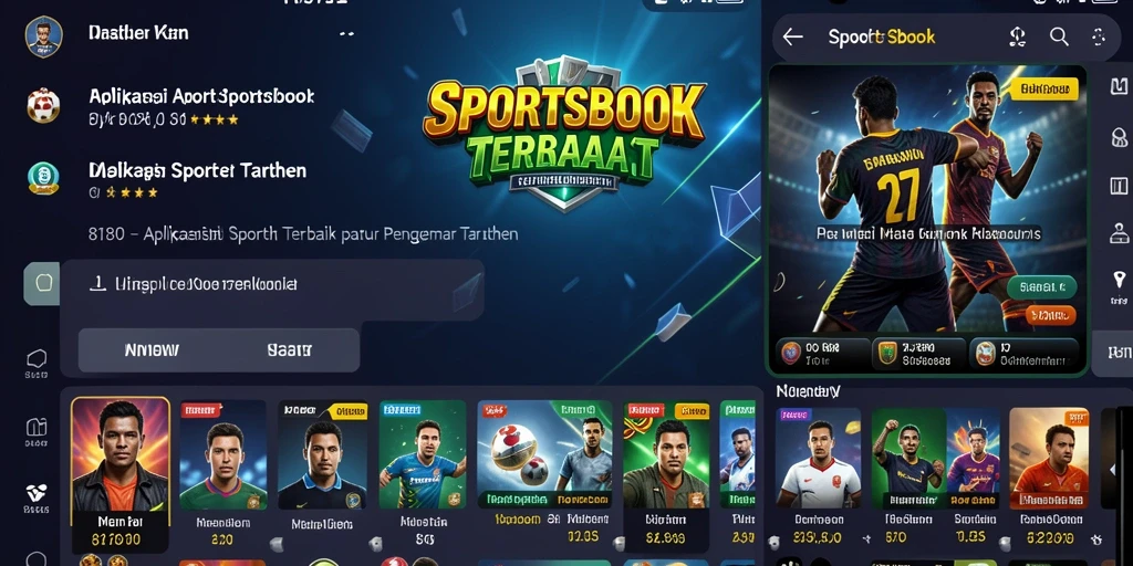 Tampilan gameplay dari aplikasi Sportsbook 8180.