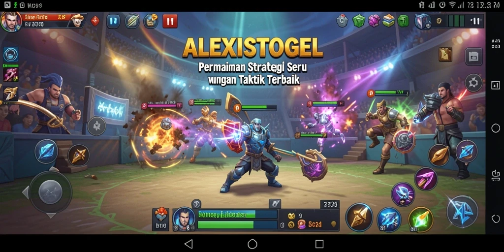 Tampilan gameplay ALEXISTOGEL yang seru dan strategis.