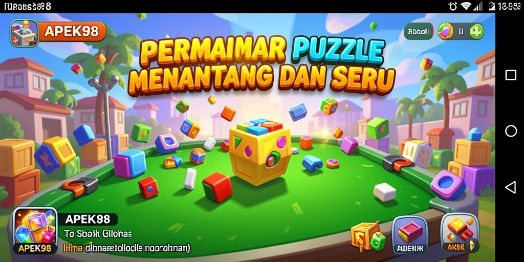 Screenshot APEK88 menampilkan gameplay Puzzle yang seru dan interaktif.