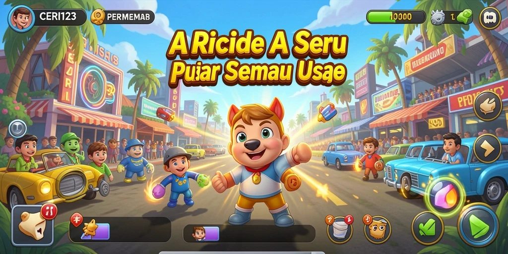 Screenshot menunjukkan gameplay seru dari CERI123 yang penuh aksi.