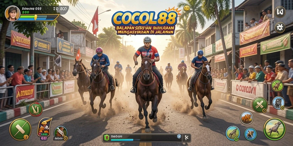 Gameplay balapan COCOL88 yang seru dan menantang.