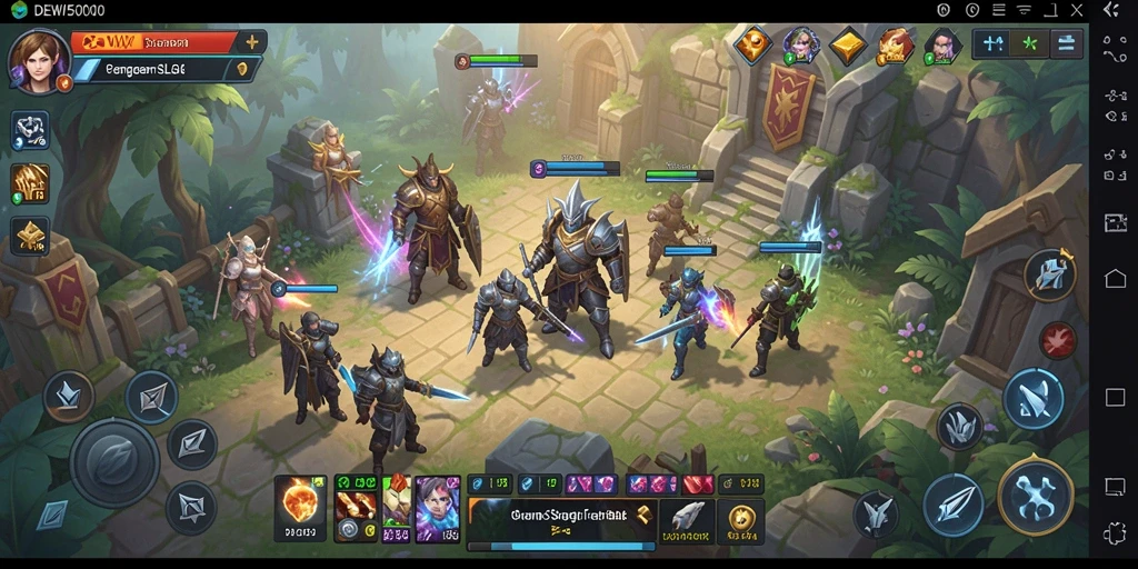 Screenshot gameplay DEWI5000 yang menunjukkan aksi strategi menarik.