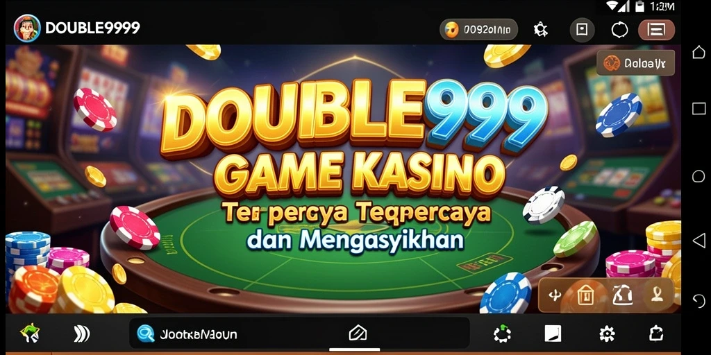 Tampilan gameplay DOUBLE999 yang menarik dan penuh aksi Kasino.