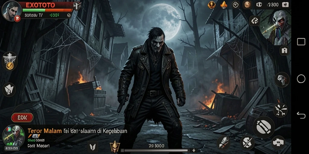 Tampilan gameplay <strong>EXOTOTO</strong> yang menegangkan dan penuh ketegangan.