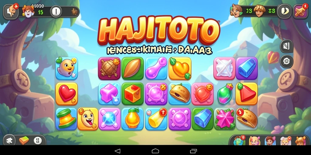 Gameplay seru memadukan gambar dalam game Match-3.