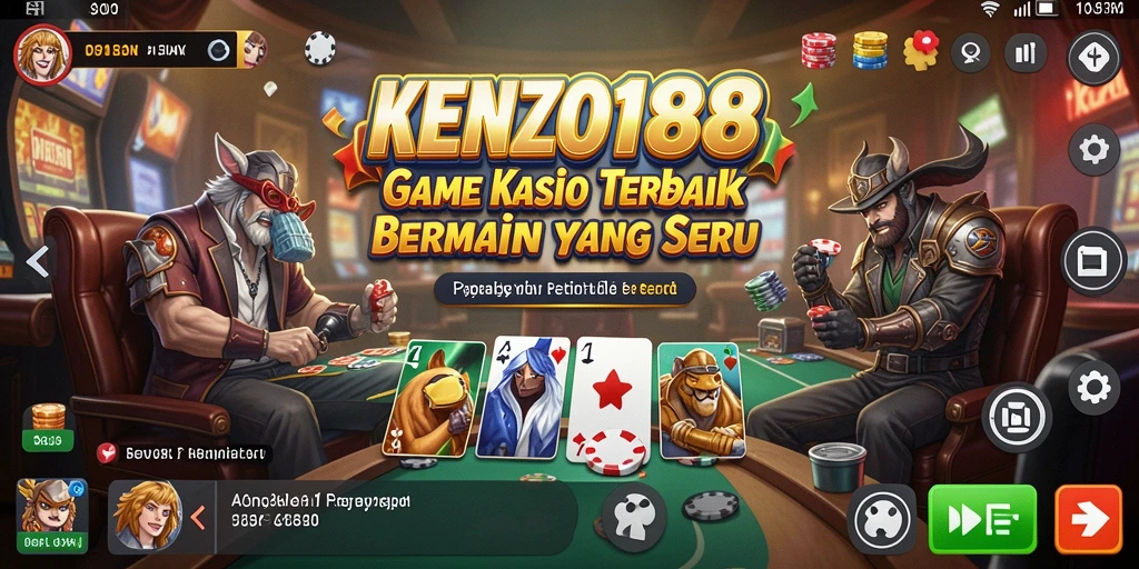 Screenshot gameplay KENZO188 menampilkan keseruan permainan Kasino.