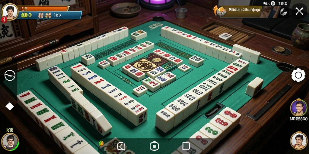 Screenshot gameplay MR888 menampilkan aksi permainan Mahjong yang seru.