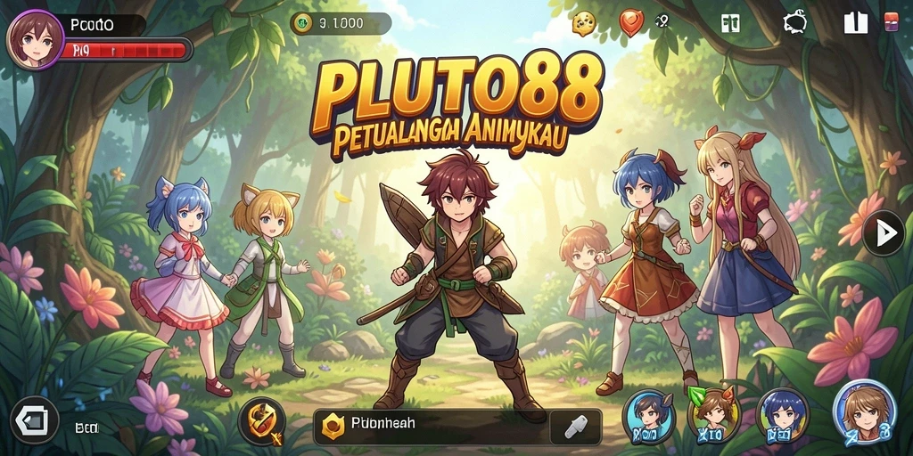 Tampilan gameplay seru dengan karakter Anime ikonik.