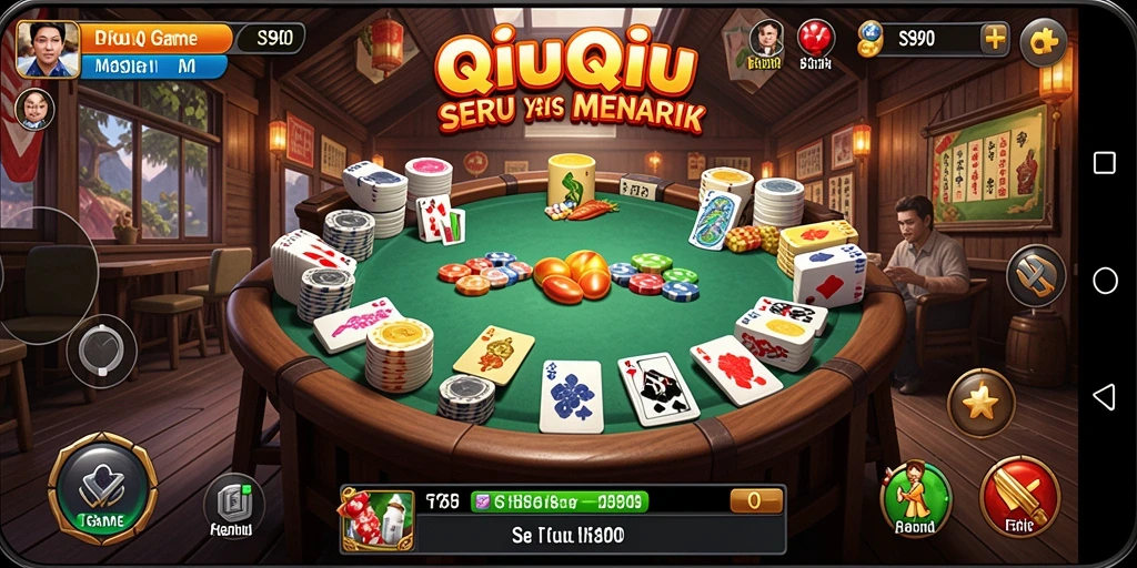 Tangkapan layar utama S80 menampilkan gameplay QiuQiu yang mendebarkan.