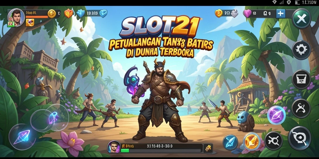 Tangkapan layar menunjukkan gameplay SLOT21 yang memukau di dunia terbuka.