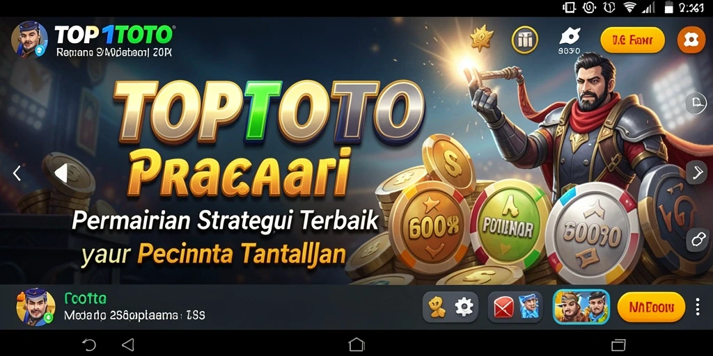 Tampilan permainan strategi mendebarkan di TOP1TOTO.
