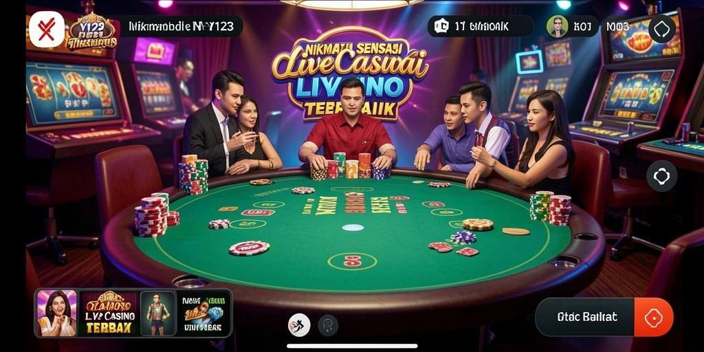 Gameplay Live Casino yang seru dan mendebarkan di YY123.